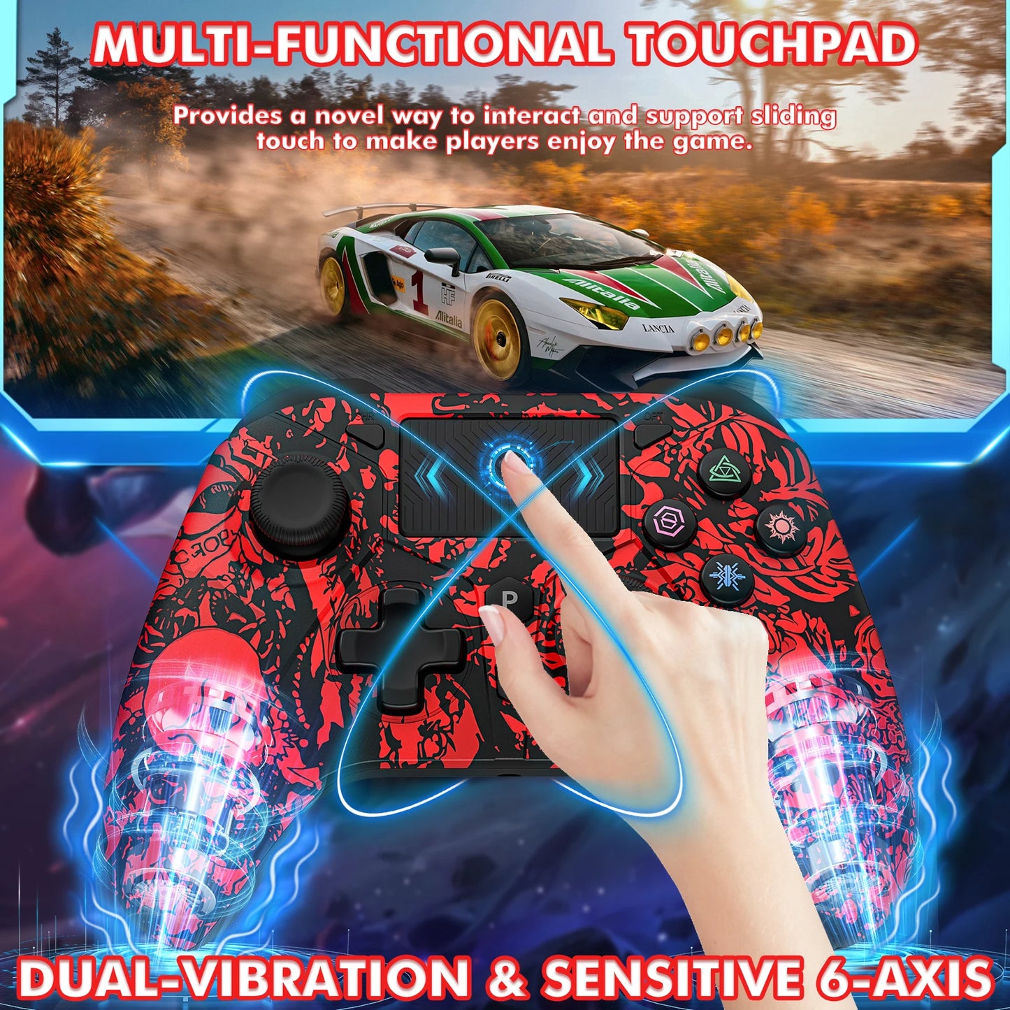 PS4 Bluetooth Six-Axis Dual Vibration Controller