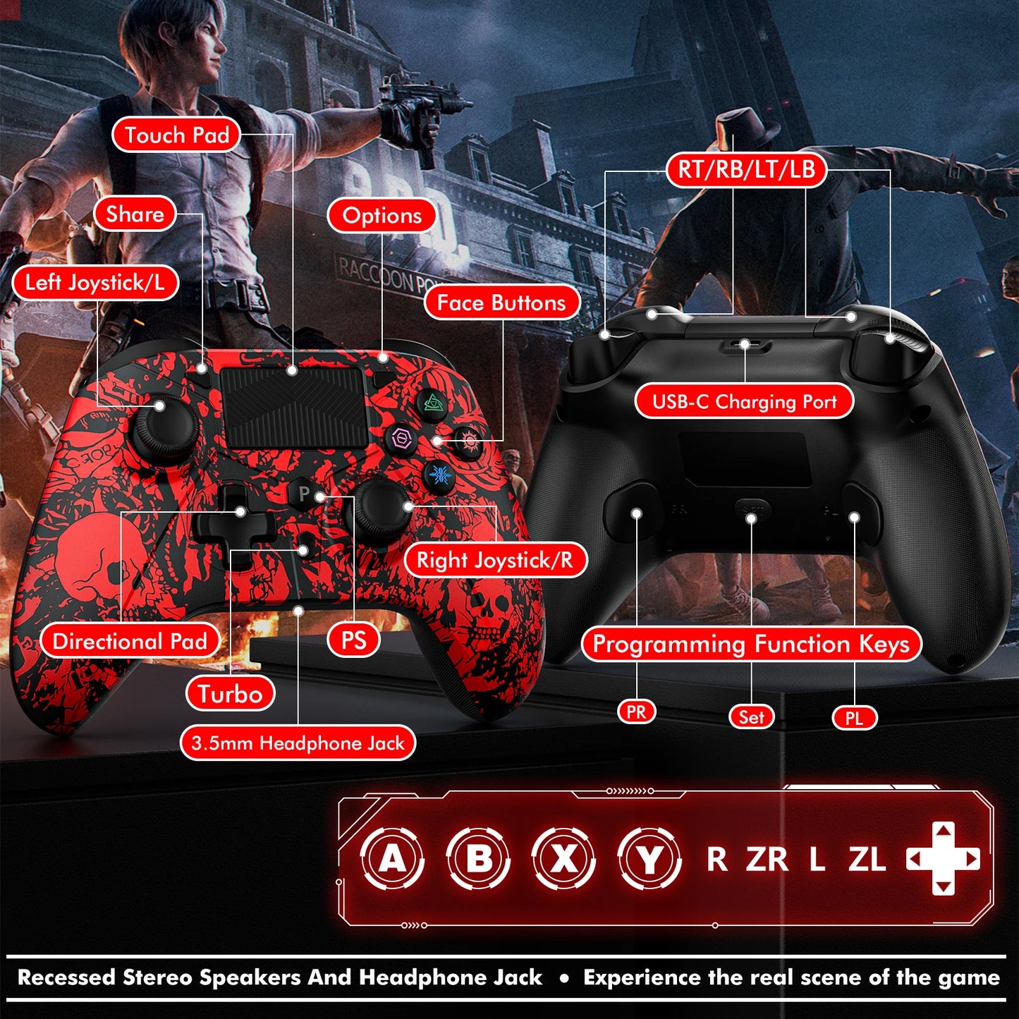 PS4 Bluetooth Six-Axis Dual Vibration Controller