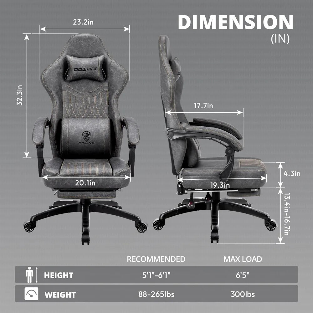 Breathable PU Leather Gamer Chair