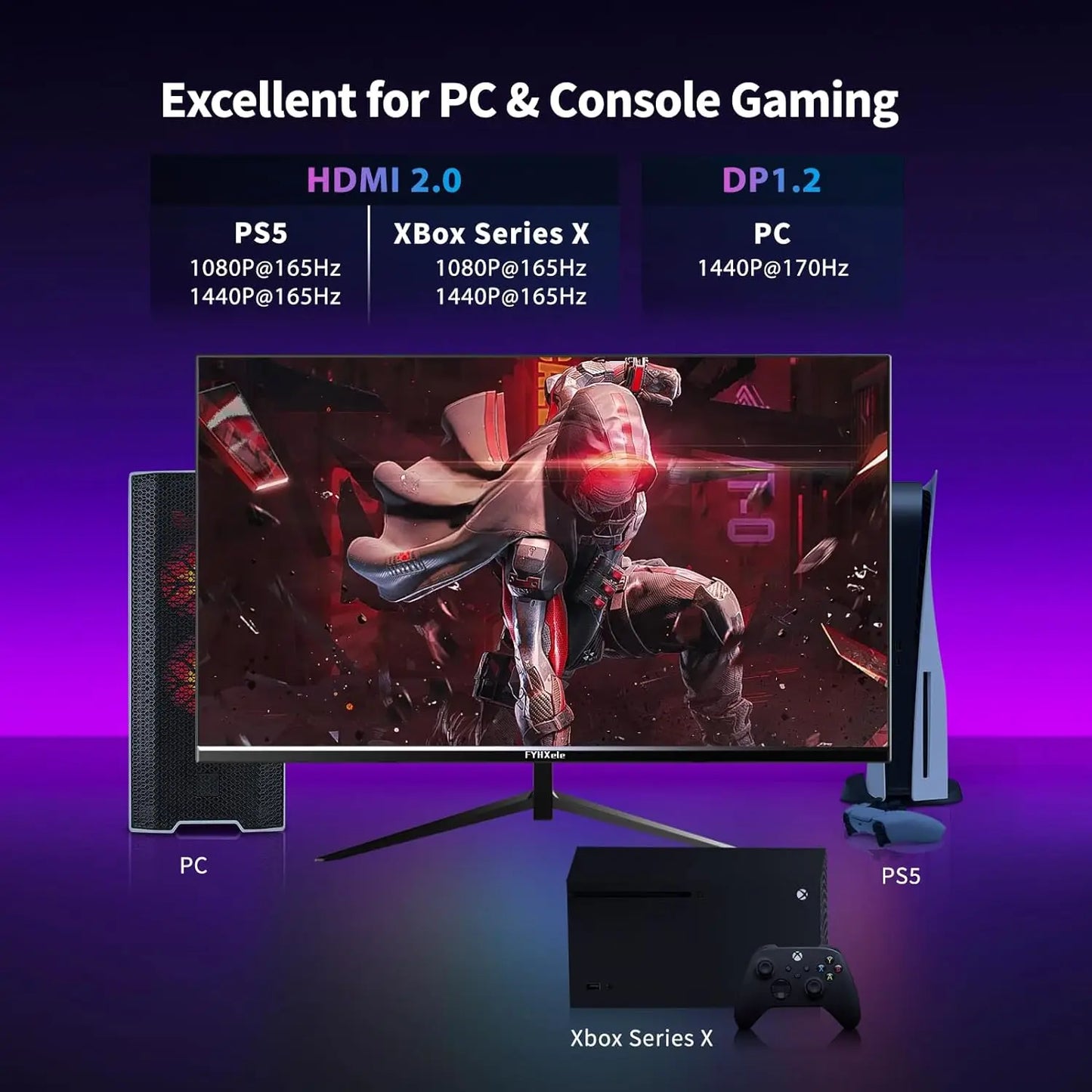27 Inch 170hz 2K Gaming Display Monitor