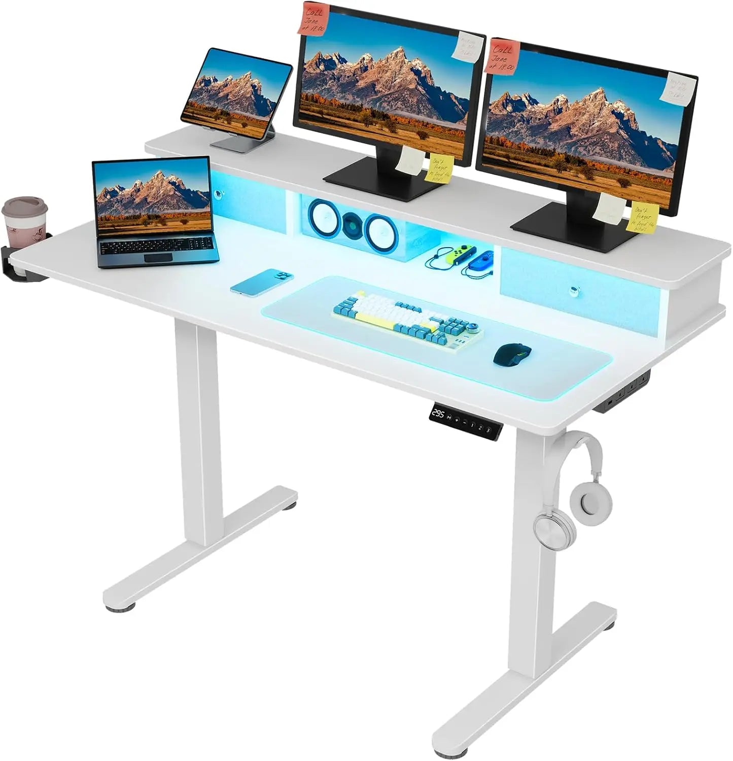 Vabches Height Adjustable Computer Desk