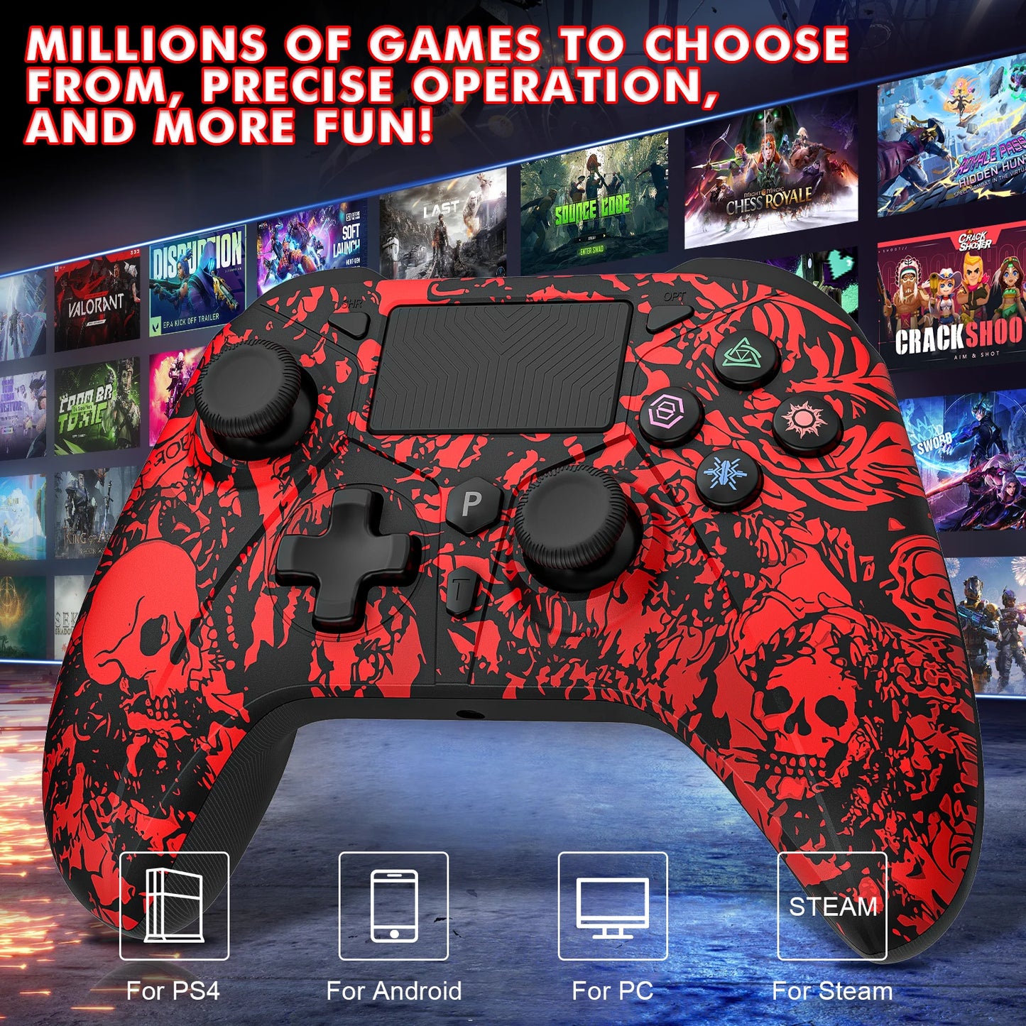 PS4 Bluetooth Six-Axis Dual Vibration Controller