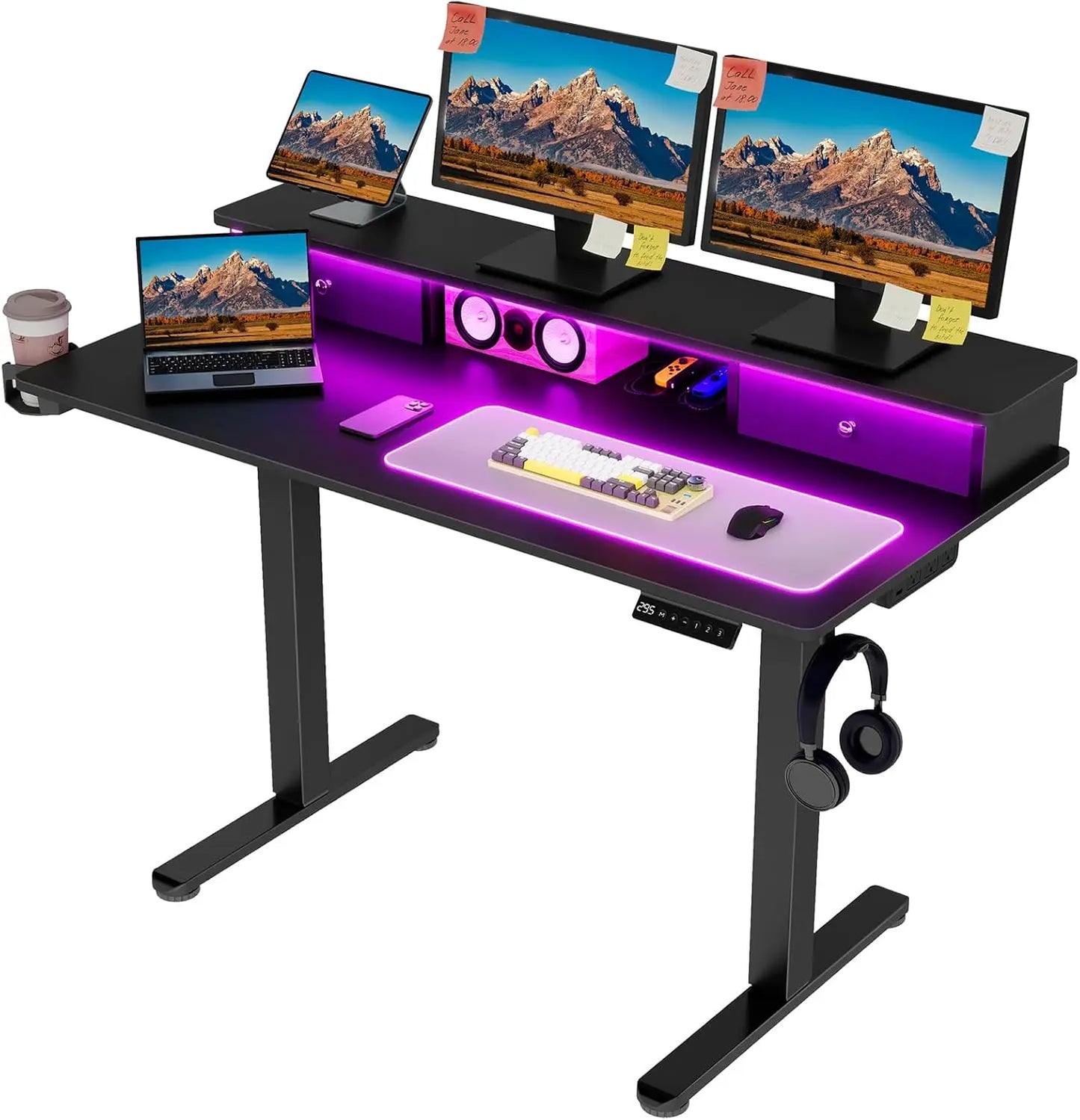 Vabches Height Adjustable Computer Desk