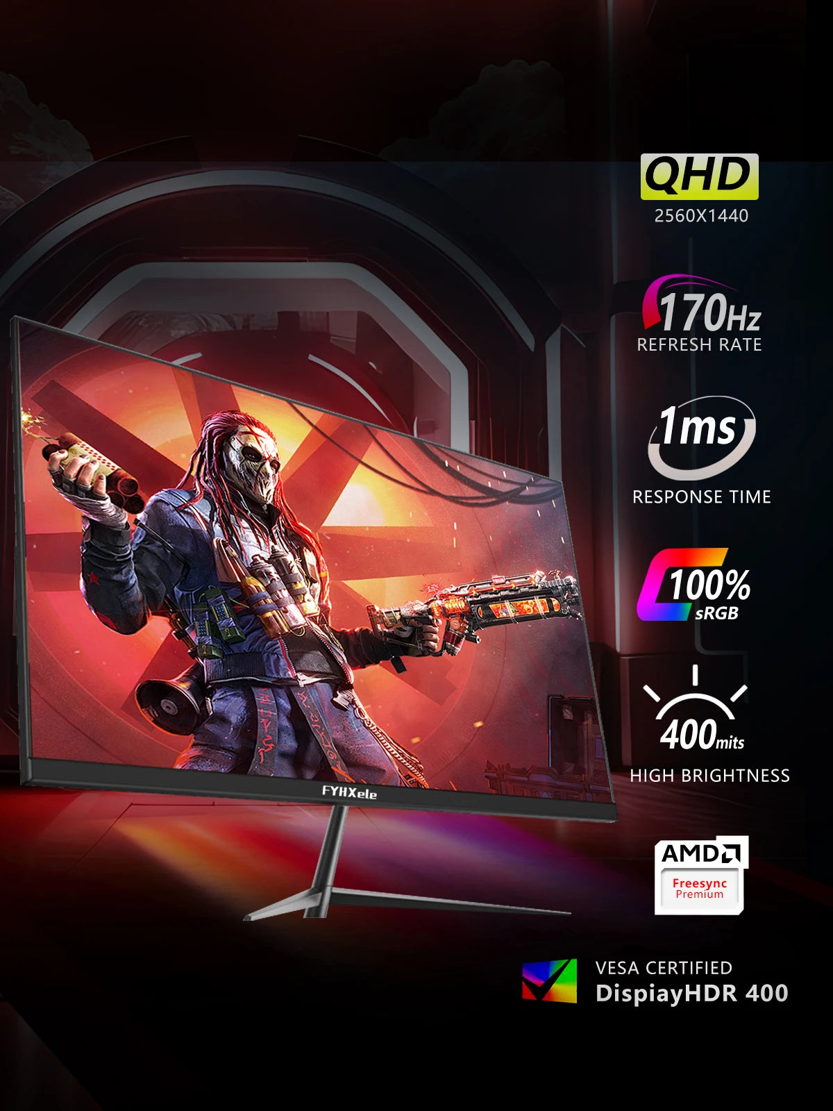 27 Inch 170hz 2K Gaming Display Monitor