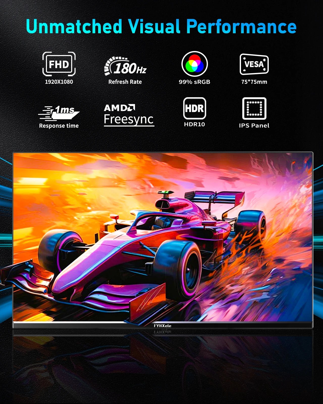 FYHXele 24Inch 180Hz Gaming Monitor