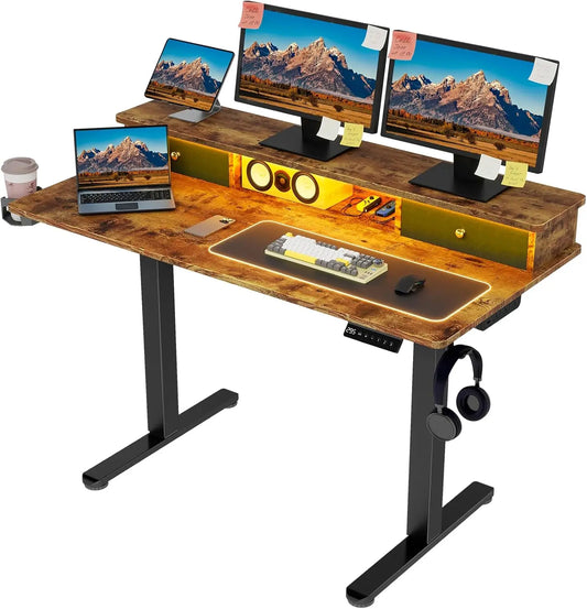 Vabches Height Adjustable Computer Desk