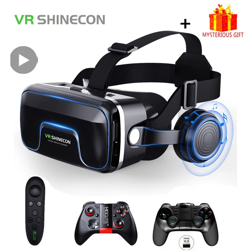 VR Shinecon 10.0 Casque Helmet 3D Glasses